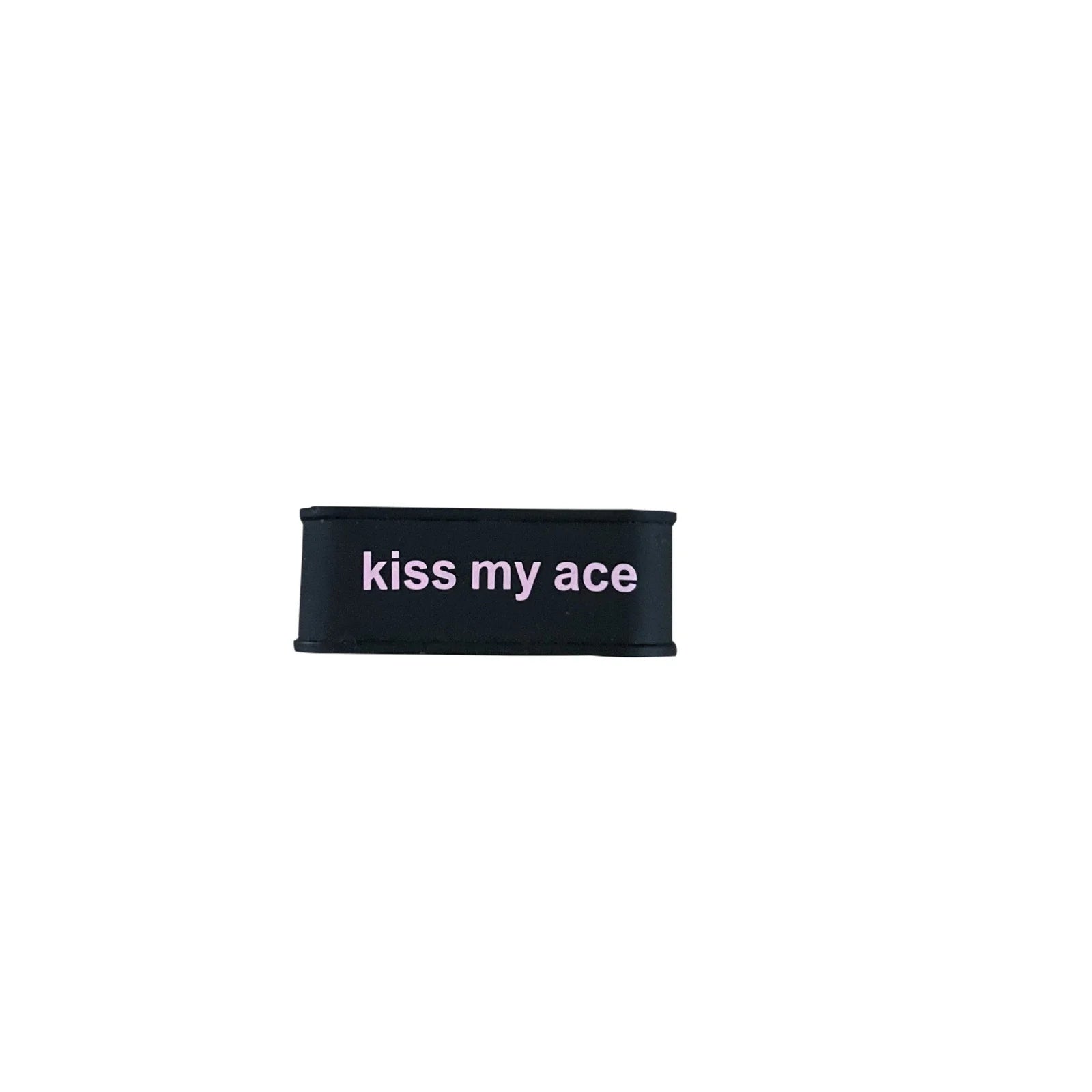 kiss my ace LUXE Pickleball paddle grip band black shop now on Erwinpickleball.com Canada