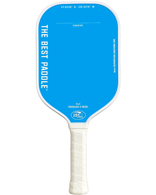 Fiberglass X Model- Blue (Elongated Handle)