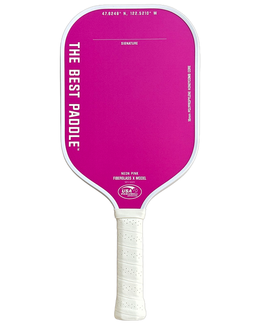 Fiberglass X Model- Neon Pink (Elongated Handle)