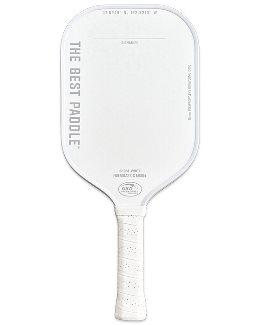 Fiberglass X Model- Ghost White (Elongated Handle)