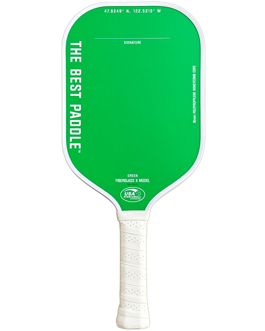 Fiberglass X Model- Green (Elongated Handle)