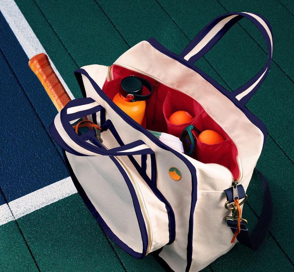 Navy Chatham Stripe Pickleball Bag