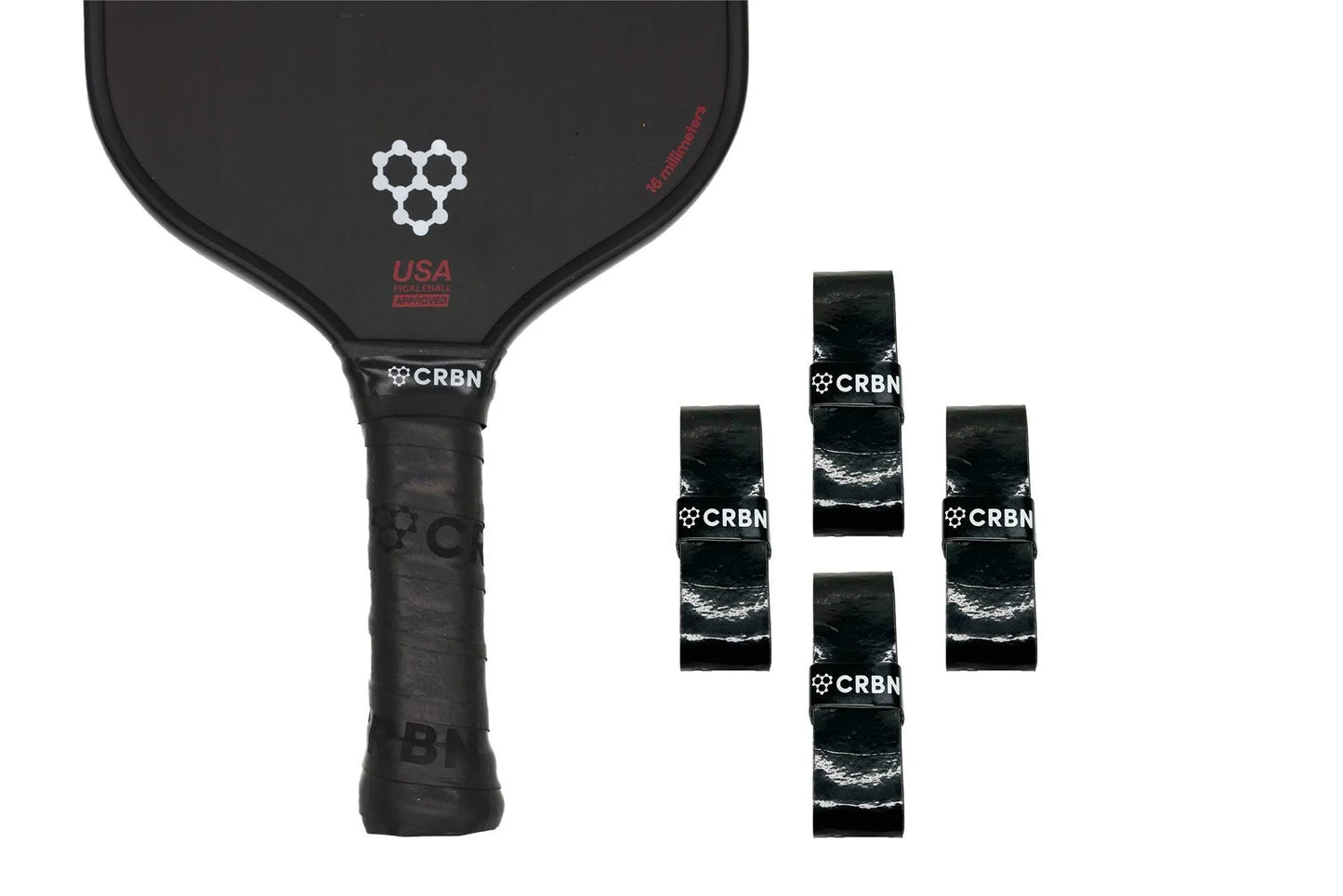 CRBN DryTec™ Overgrips (4 Pack) - Black