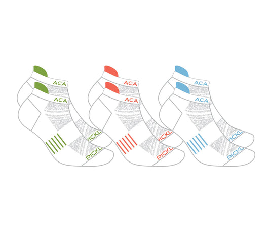 PERFORMANCE Pickleball Ankle Socks - Set of 3 pairs